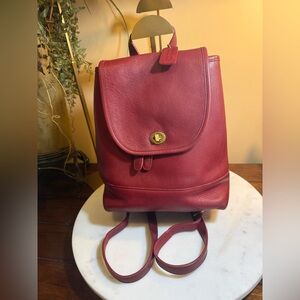 COACH vintage red DAYPACK🔥9791🔥beaut